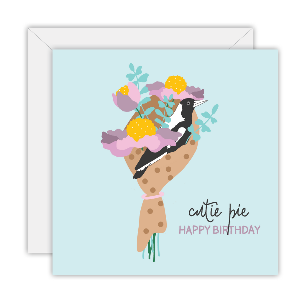 Happy Birthday Cutie Pie – greeting card