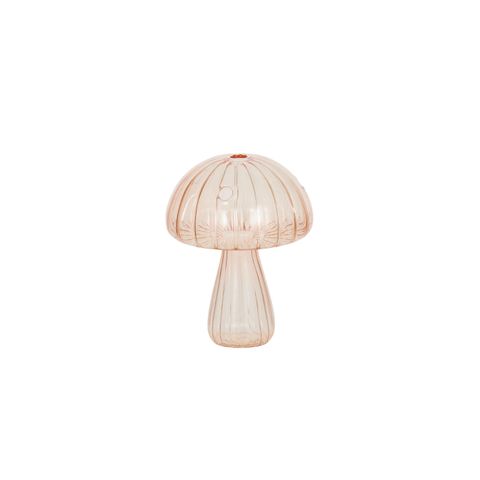 Mushroom Glass Vase (Pink)