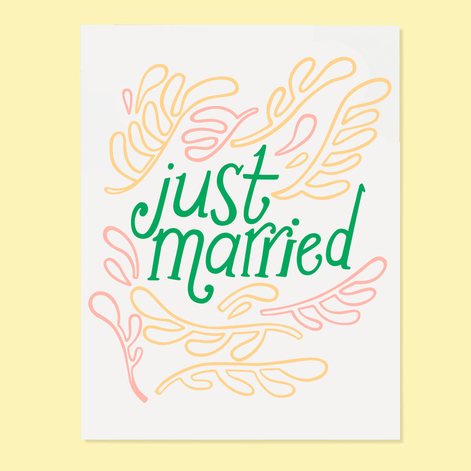 Just Married - Greeting Card