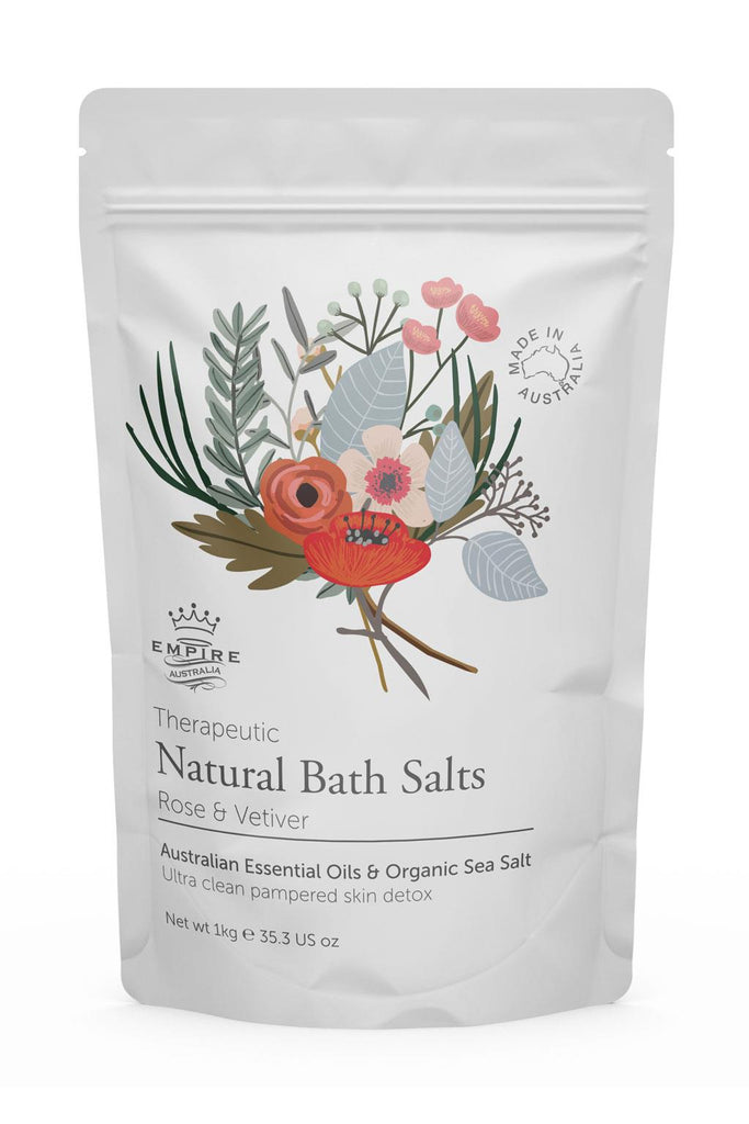 Therapeutic Rose & Vetiver Bath Salts | 1 Kilo