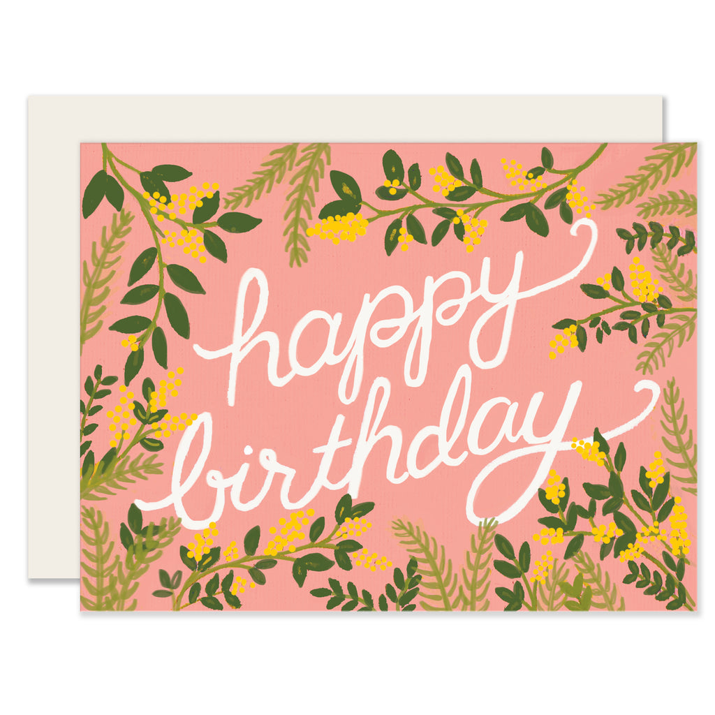 Botanical Birthday - Greeting Card