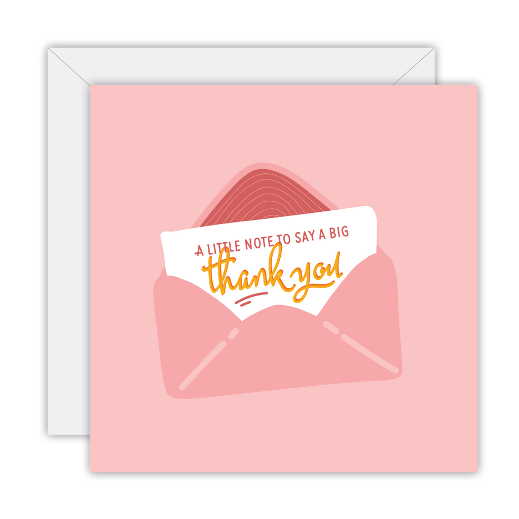 A little note to say thank you - Greeting Card