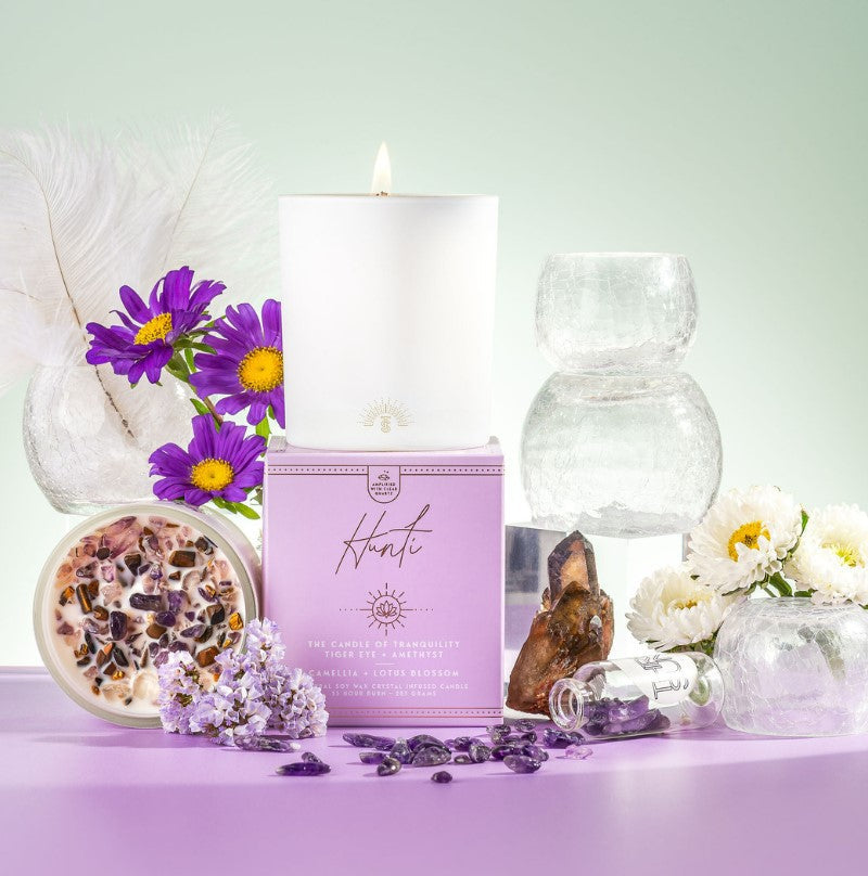 Hunti' | The Candle of Tranquility | Camellia + Lotus Blossom
