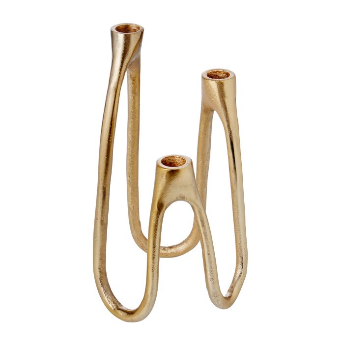 Metal Three Tiered Candle Holder