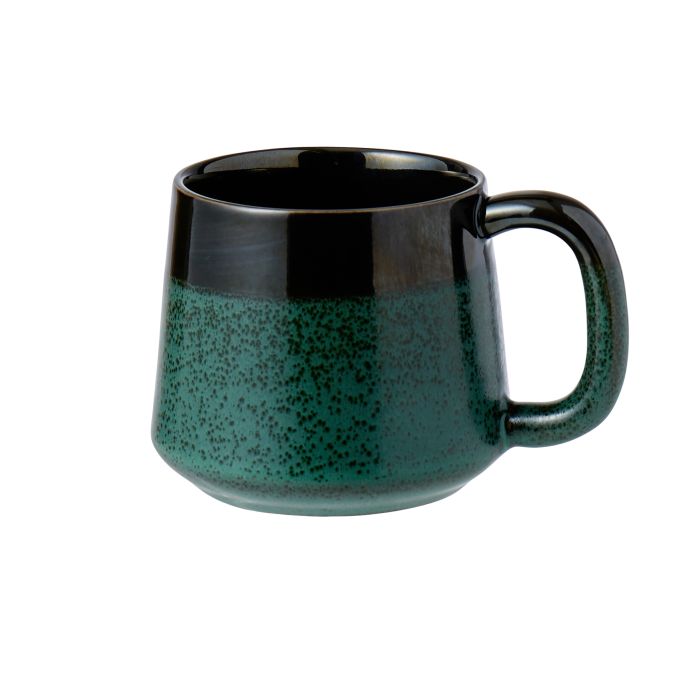 Leaf & Bean Roma Reactive Glaze Mug (Green)