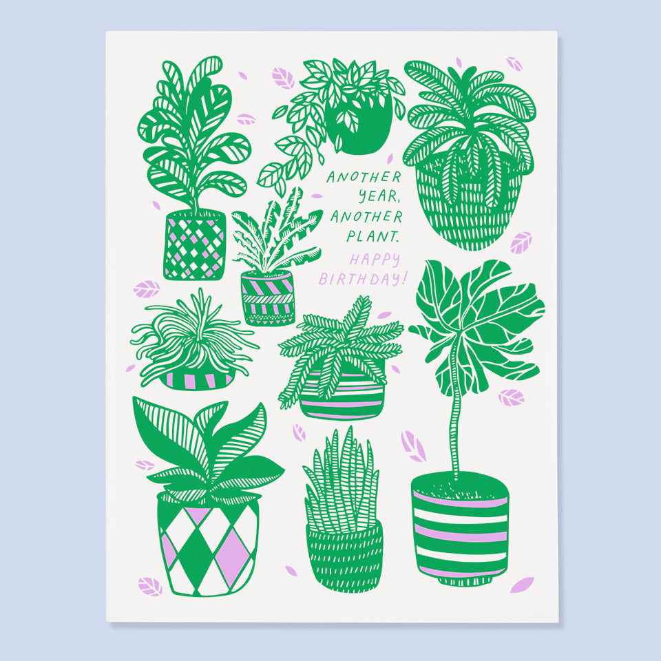 Another Plant Birthday - Greeting Card
