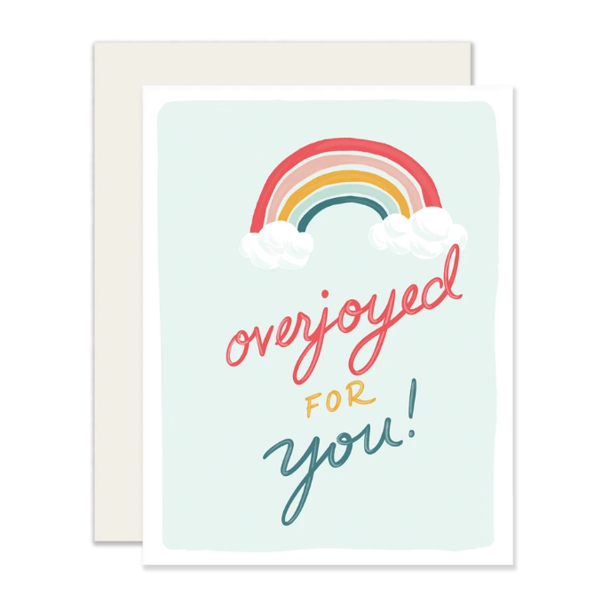 Overjoyed Rainbow Baby - Greeting Card
