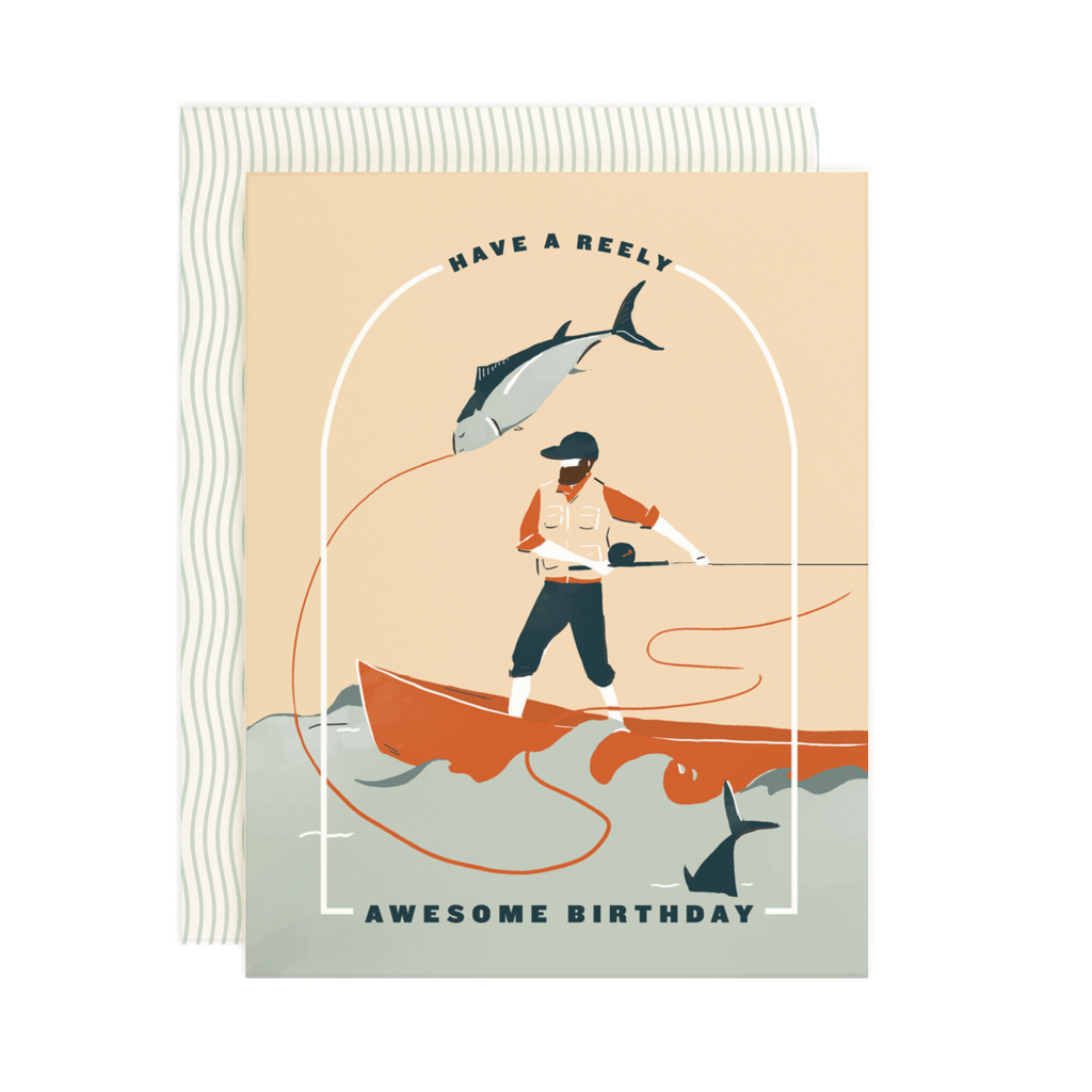 Reely Awesome Birthday - Greeting Card