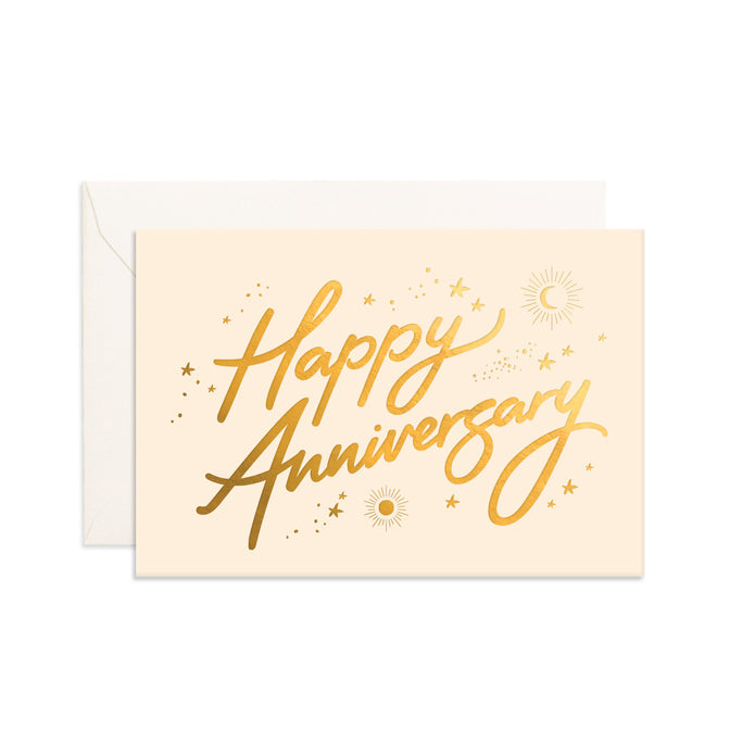 Anniversary Stars - Mini Greeting Card