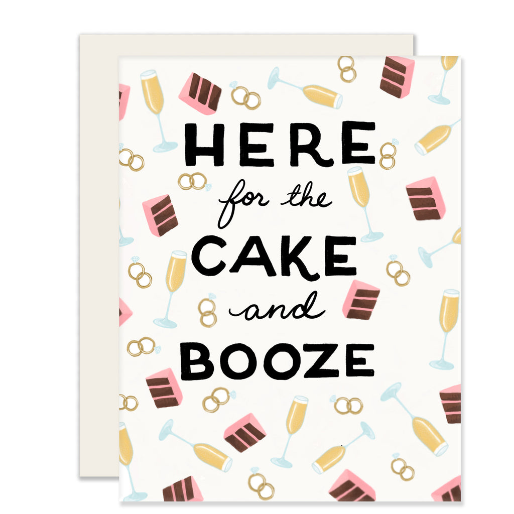 Cake & Booze - Greeting Card