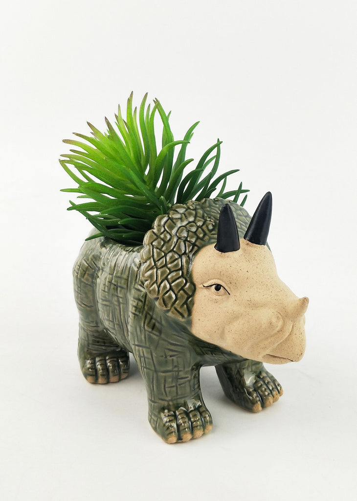 Dinosaur Planter (Triceratops)